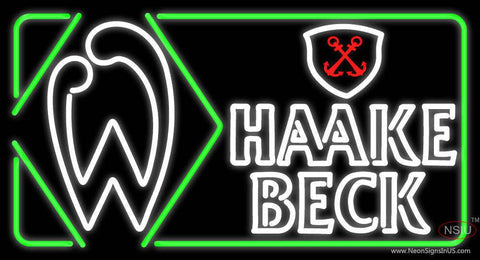 Haake Becks Real Neon Glass Tube Neon Sign 