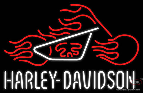 Harley Davidson Real Neon Glass Tube Neon Sign 