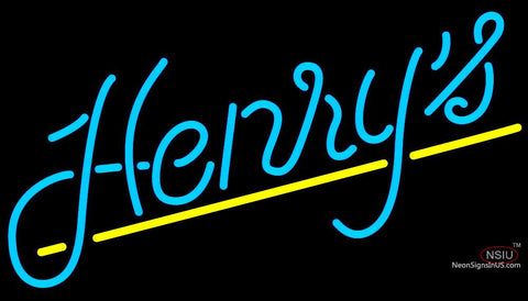 Henrys Dark Neon Beer Sign 