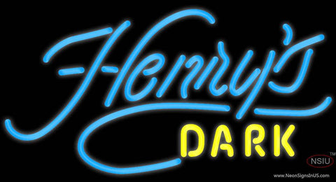 Henrys Dark Neon Beer Sign 