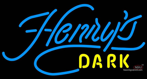 Henrys Dark Neon Beer Sign 