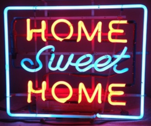 Home Sweet Home Handmade Art Neon Signs 