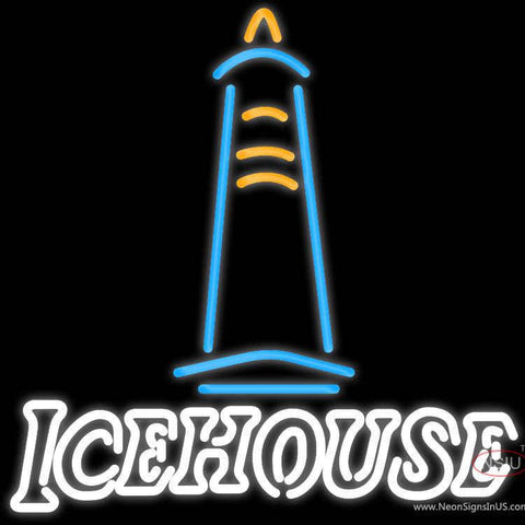 Ice House Light House Neon Beer Sign 