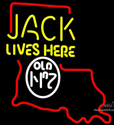 Jack Daniel's Jack Lives here Kentucky neon sign 