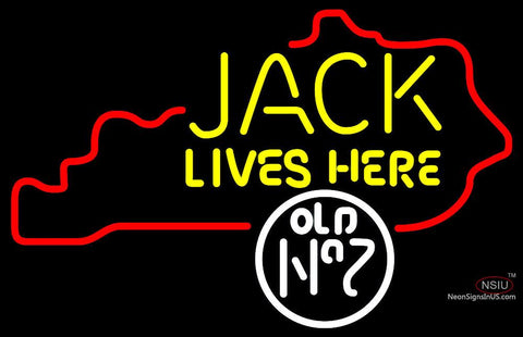 Jack Daniels Jack Lives Here Kentucky Neon Sign 
