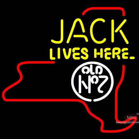 Jack Daniels Jack Lives Here New York Neon Sign x 