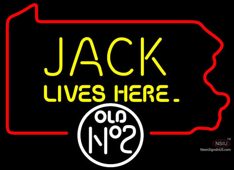 Jack Lives Here Pennsylvania Neon Sign