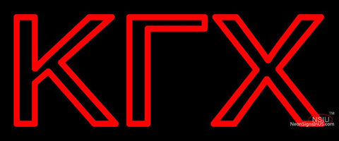 Kappa Gamma Chi Sorority Neon Sign