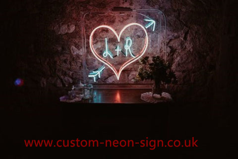 L And R Love Wedding Home Deco Neon Sign 