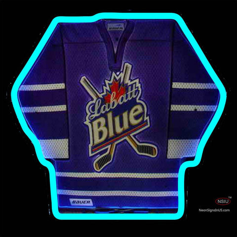 Labatt Hockey Jersey Neon Beer Sign x 