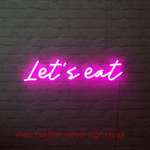 Lets Eat Wedding Home Deco Neon Sign 
