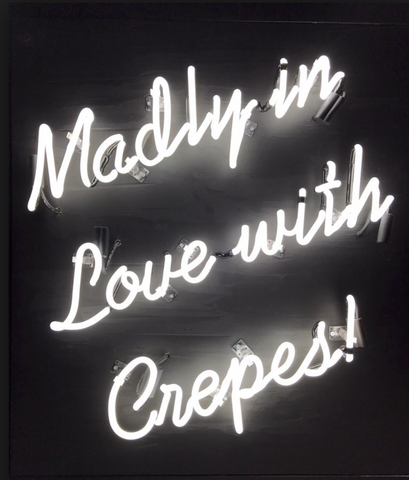 madly in love with erepes Handmade Art Neon Signs 