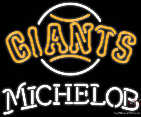 Michelob San Francisco Giants MLB Real Neon Glass Tube Neon Sign 