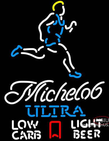 Michelob Ultra Light Low Carb Jogger Neon Beer Sign 