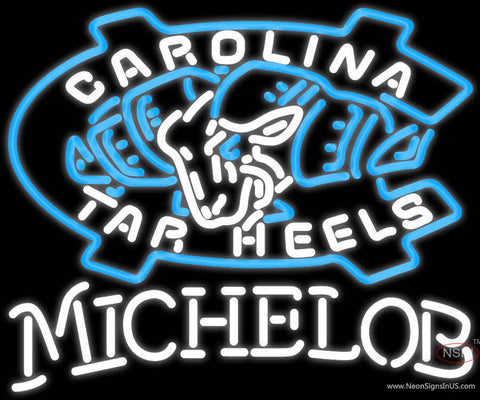 Michelob Unc North Carolina Tar Heels MLB Real Neon Glass Tube Neon Sign  7 