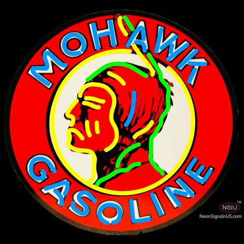 Mohawk Gasoline Neon Sign 