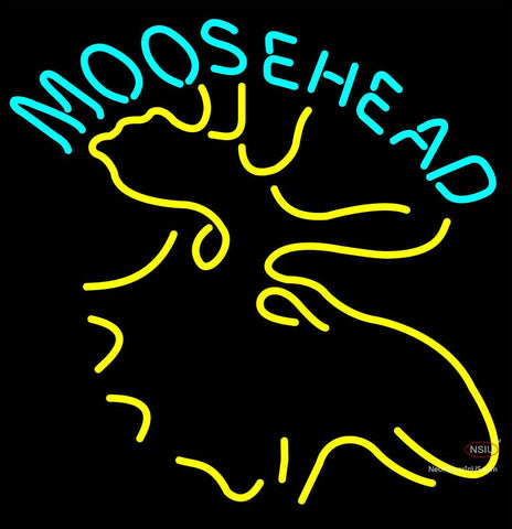Moose Head Logo Beer Neon Sign 