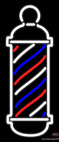 Barber Pole Logo Real Neon Glass Tube Neon Sign 