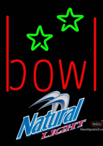Natural Light Bowling Alley Neon Sign