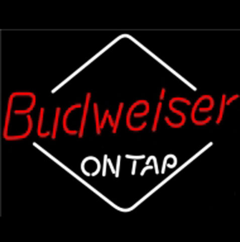 Nbl Budweiser Diamond On Tap Neon Beer Light