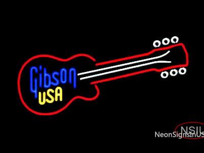 Gibson Guitar Custom Art Historic Neon Sign 