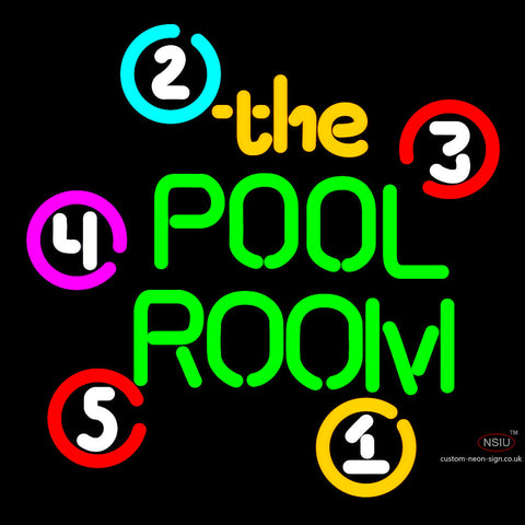 The Pool Room Neon Sign 
