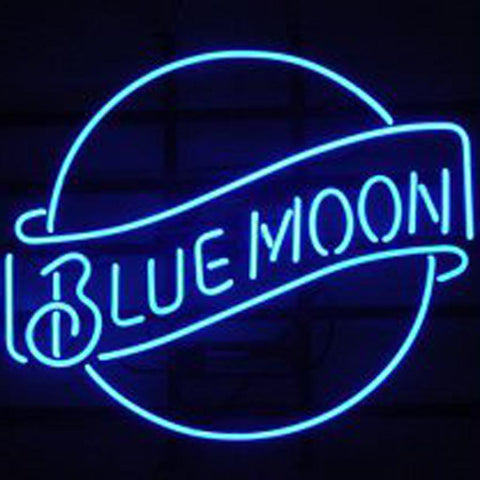 neon blue moon