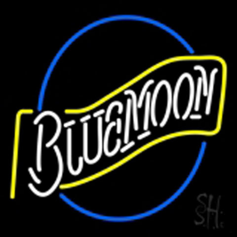 beer blue moon neon sign 