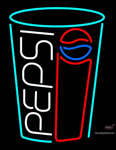 Pepsi Glass Neon Sign