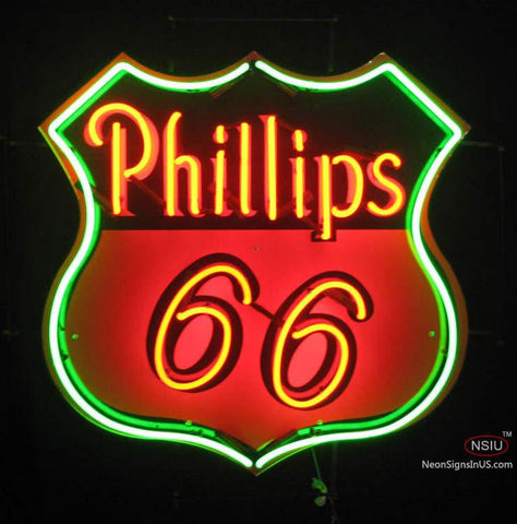 Phillips  Gasoline Neon Sign 