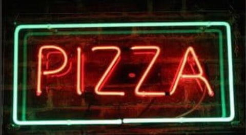 pizza neon sign