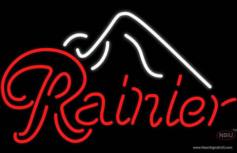Rainier Ice Mountain Neon Beer Sign 