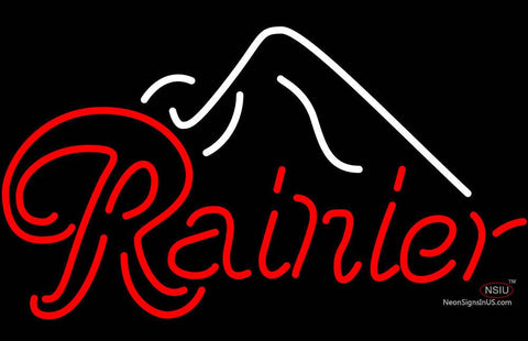 Rainier Ice Mountain Neon Beer Sign 