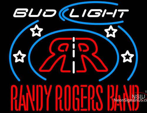 Randy Rogers Bud Light Neon Beer Sign 