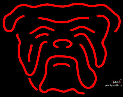 Red Dog Head Neon Beer Sign 