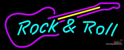 Rock N Roll Guitar Neon sign