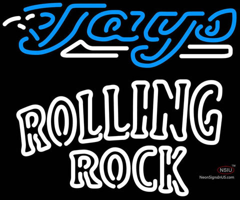 Rolling Rock Double Line Toronto Blue Jays MLB Neon Sign   