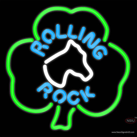 Rolling Rock Horsehead Shamrock Neon Beer Sign x