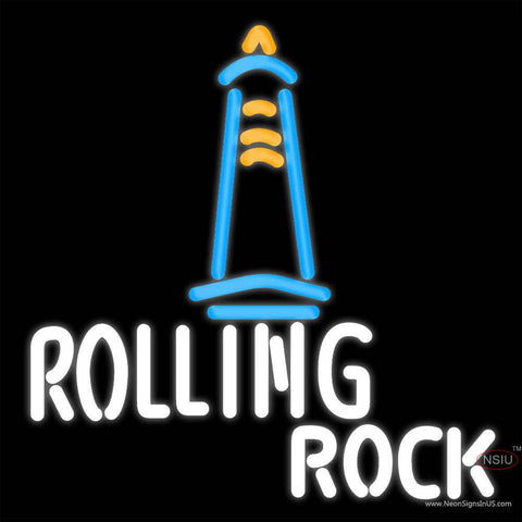 Rolling Rock Lighthouse Lounge Neon Beer Sign x 