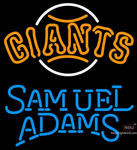 Samual Adams Single Line San Francisco Giants MLB Neon Sign   