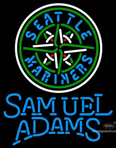 Samual Adams Single Line Seattle Mariners MLB Neon Sign   