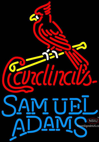 Samual Adams Single Line St Louis Cardinals MLB Neon Sign   