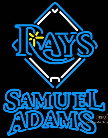 Samuel Adams Double Line Tampa Bay Rays MLB Neon Sign   