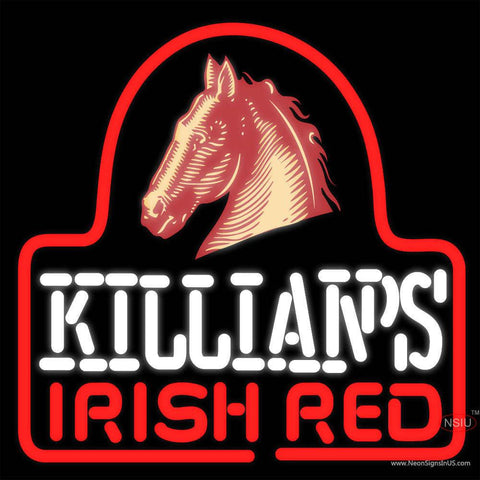 Sgeorge Killians Irish Red Horse Head Neon Beer Sign x 