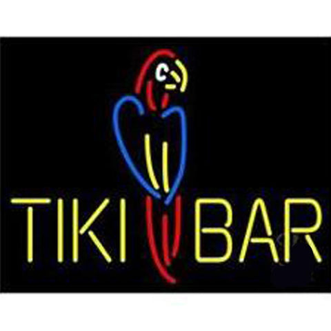 Tiki Bar Parrot Neon Sign