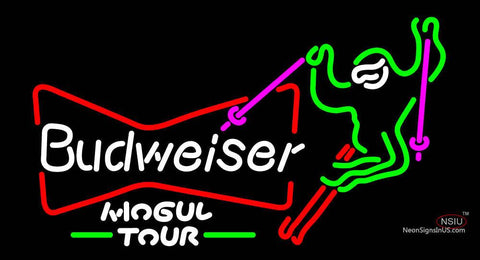 Ski Mogul Budweiser Neon Sign  