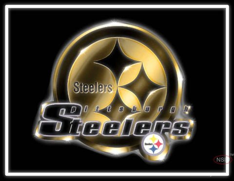 Steelers Logo Real Neon Glass Tube Neon Sign 