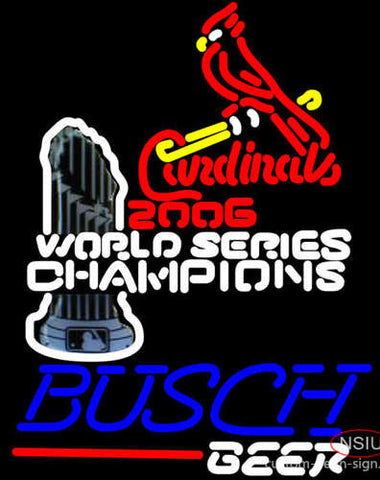 Busch St. Louis Cardinals Champions Beer Sign 