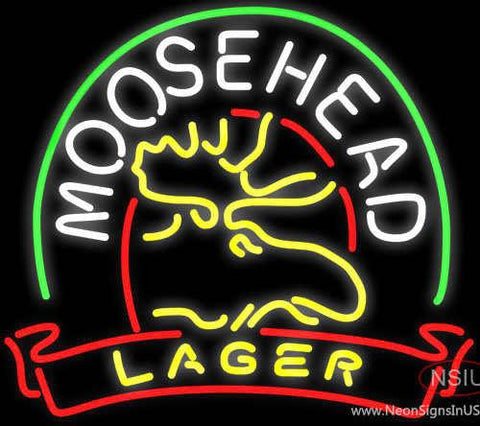 Moosehead Lager Deer Neon Beer Sign