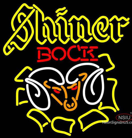 Shiner Bock Ram Neon Beer Sign 